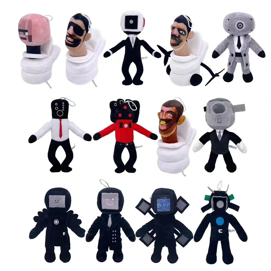 Skibidi Toilet Stuffed Plush Doll Toys Collectible Gifts for Kids Fans Adults Birthday Anime Game Figure Titan  TV Man Cameraman